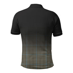 Haig Check Tartan Crest Polo Shirt - Thistle Black Style