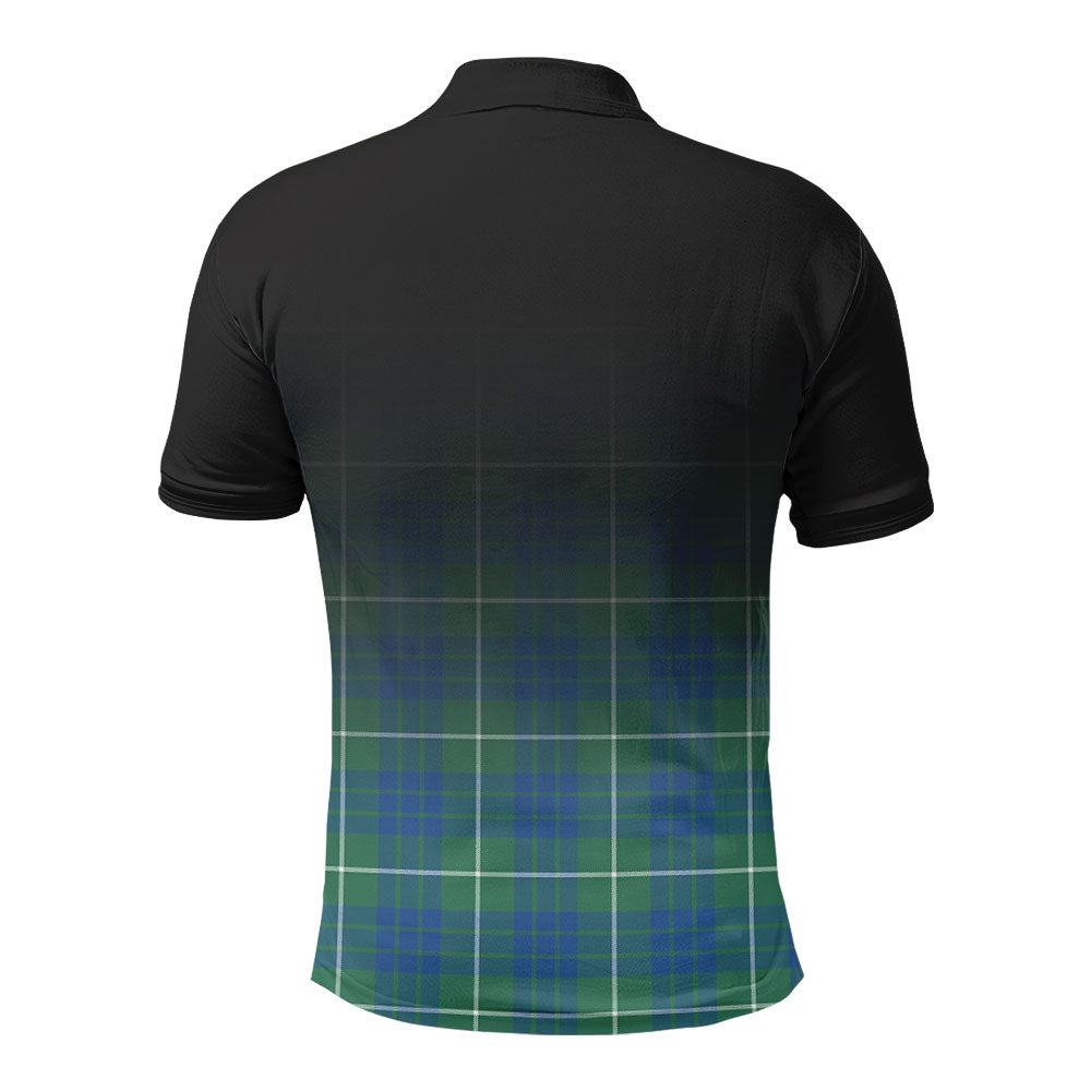 Hamilton Hunting Ancient Tartan Crest Polo Shirt - Thistle Black Style