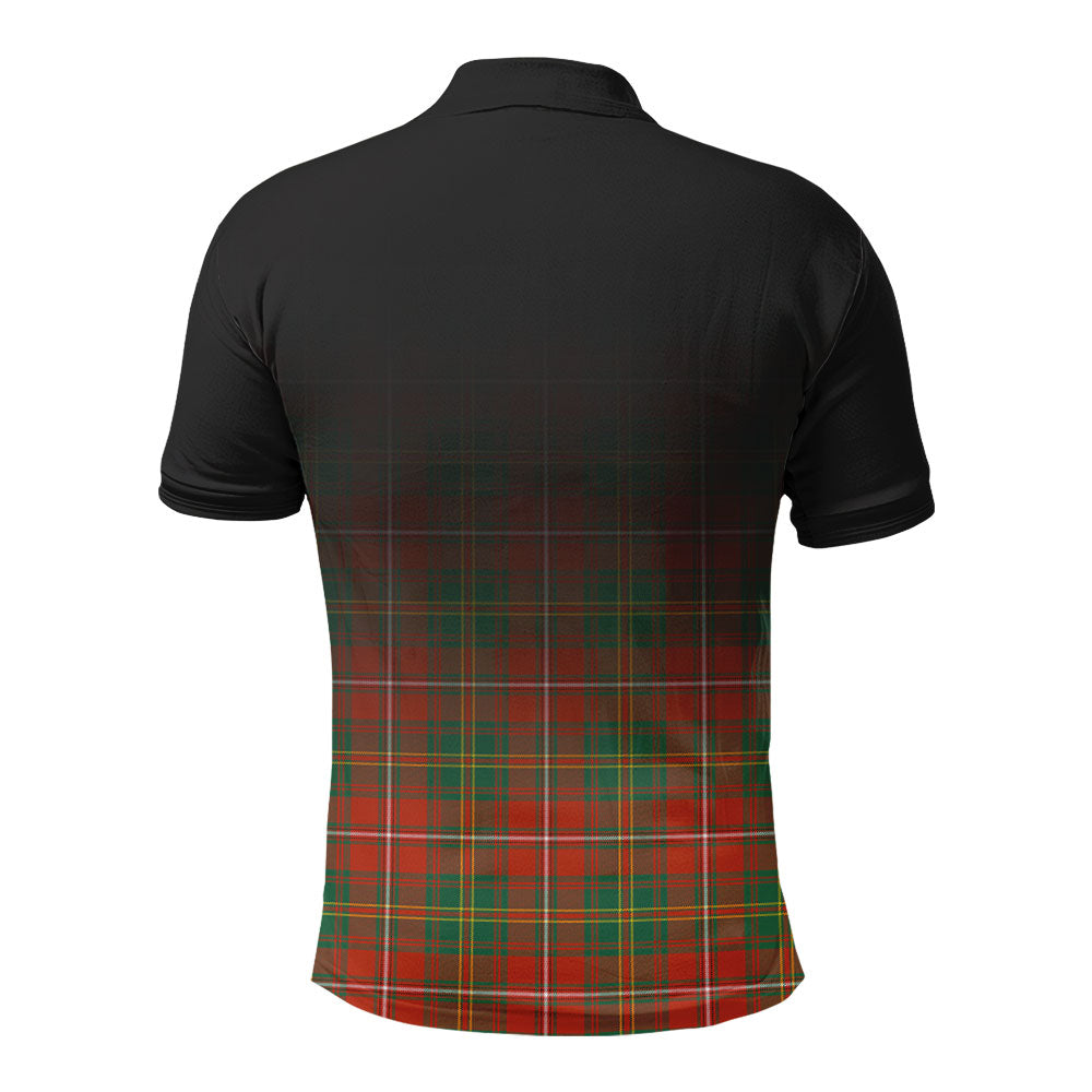 Hay Ancient Tartan Crest Polo Shirt - Thistle Black Style
