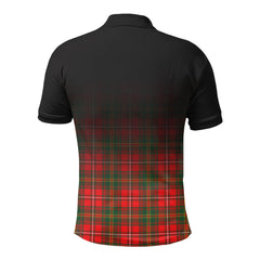 Hay Modern Tartan Crest Polo Shirt - Thistle Black Style