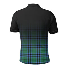 Keith Ancient Tartan Crest Polo Shirt - Thistle Black Style