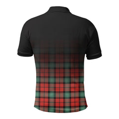 Kerr Ancient Tartan Crest Polo Shirt - Thistle Black Style