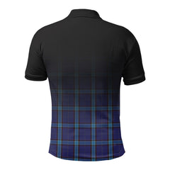 Kirkcaldy Tartan Crest Polo Shirt - Thistle Black Style