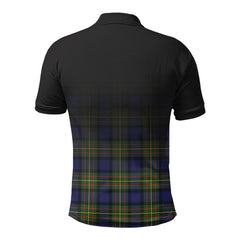 Laws Tartan Crest Polo Shirt - Thistle Black Style