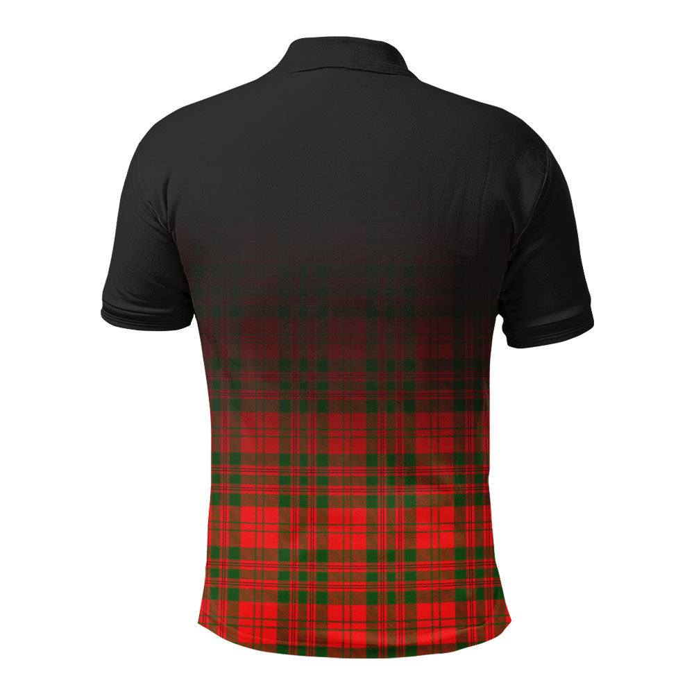 Livingstone Tartan Crest Polo Shirt - Thistle Black Style