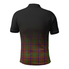 Lumsden Tartan Crest Polo Shirt - Thistle Black Style