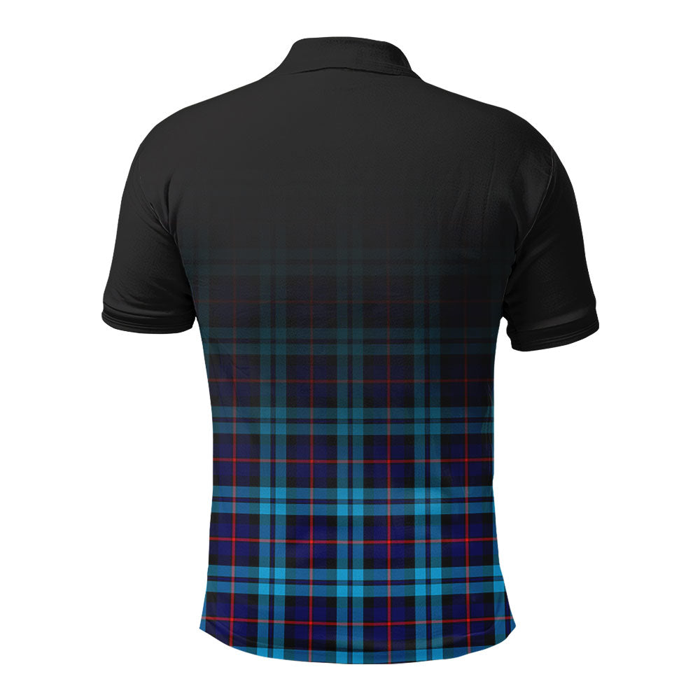 MacCorquodale Tartan Crest Polo Shirt - Thistle Black Style