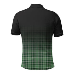 MacDonald Lord of the Isles Hunting Tartan Crest Polo Shirt - Thistle Black Style