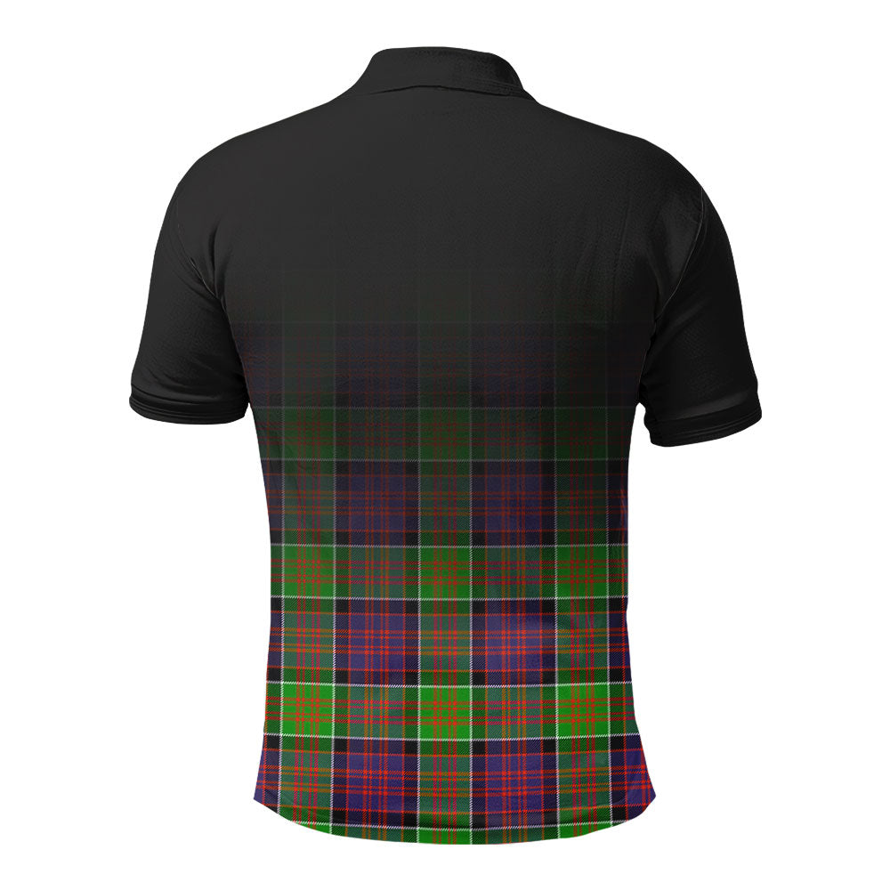 MacDonald (Clan Ranald) Tartan Crest Polo Shirt - Thistle Black Style