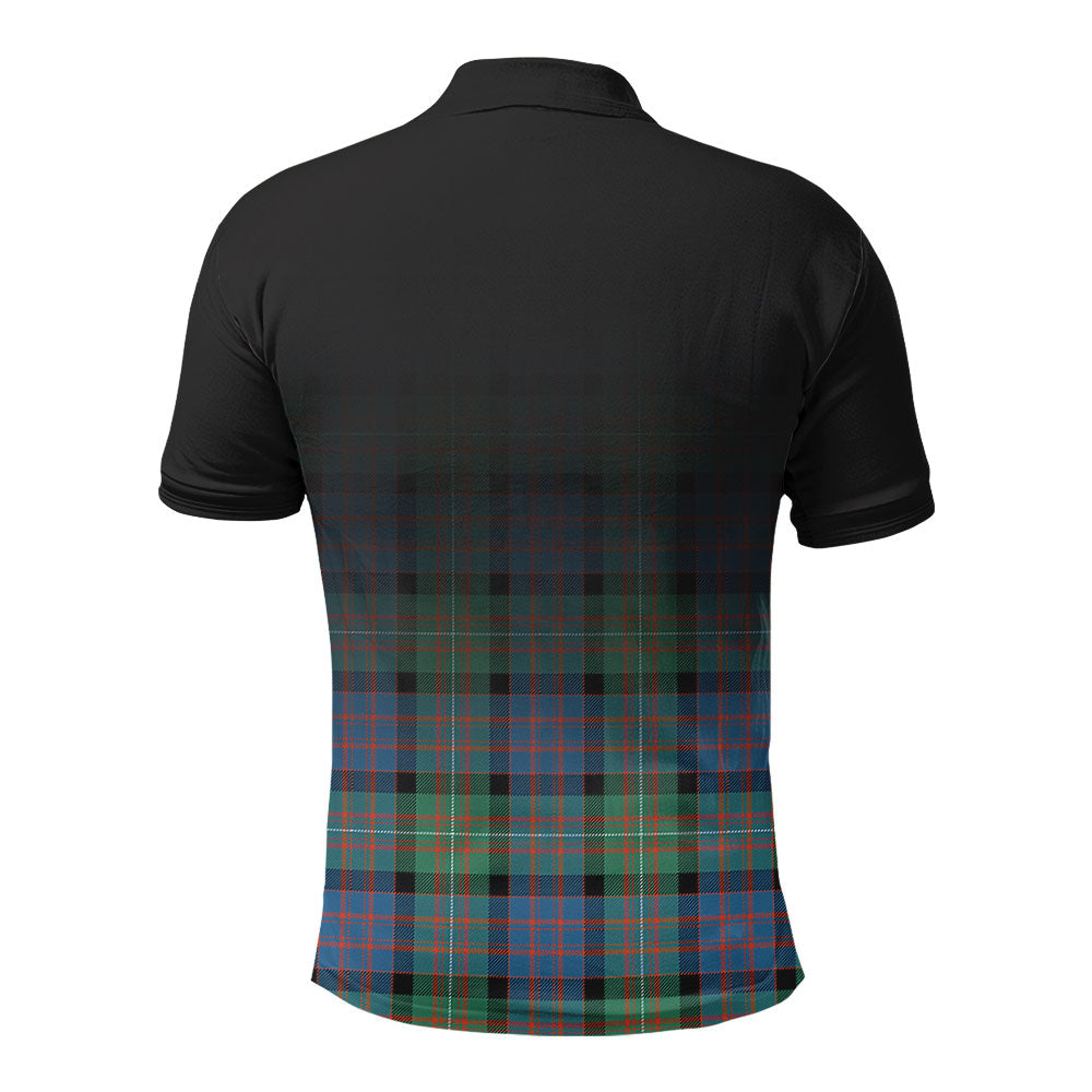 MacDonnell of Glengarry Ancient Tartan Crest Polo Shirt - Thistle Black Style