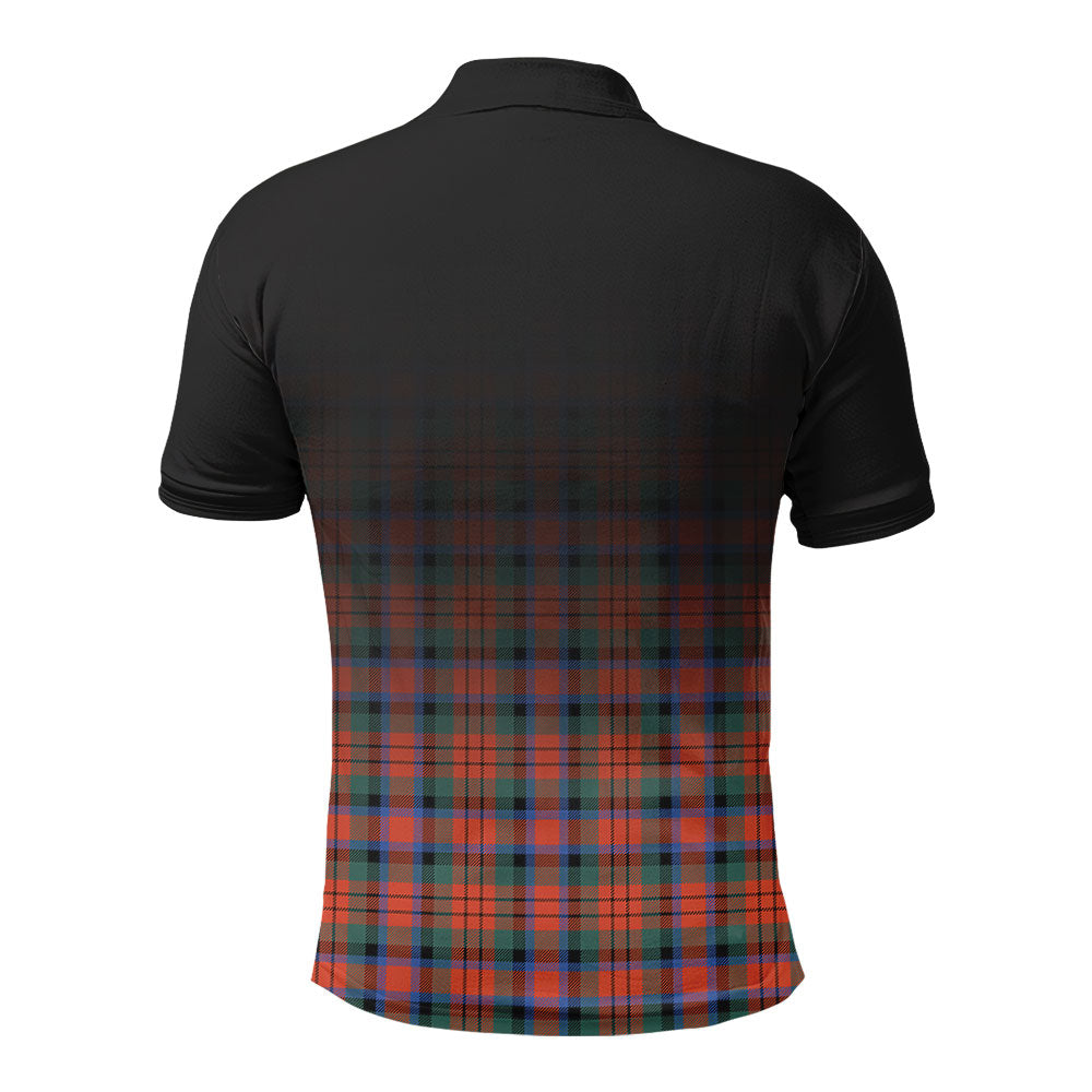 MacDuff Ancient Tartan Crest Polo Shirt - Thistle Black Style