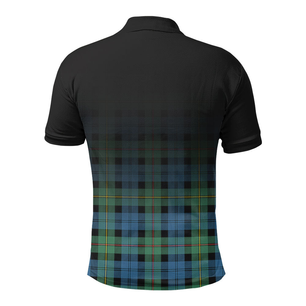 MacEwan Ancient Tartan Crest Polo Shirt - Thistle Black Style