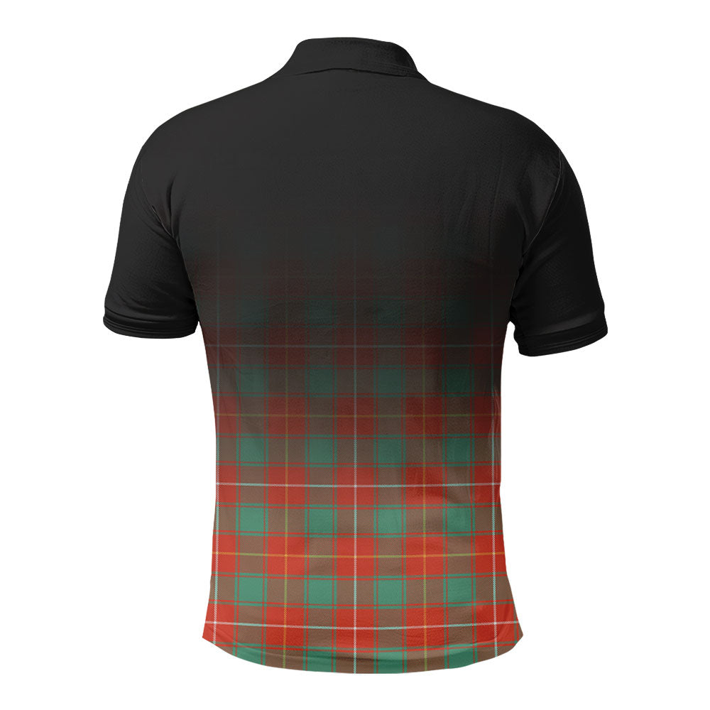 MacFie Ancient Tartan Crest Polo Shirt - Thistle Black Style