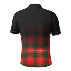 MacFie Tartan Crest Polo Shirt - Thistle Black Style