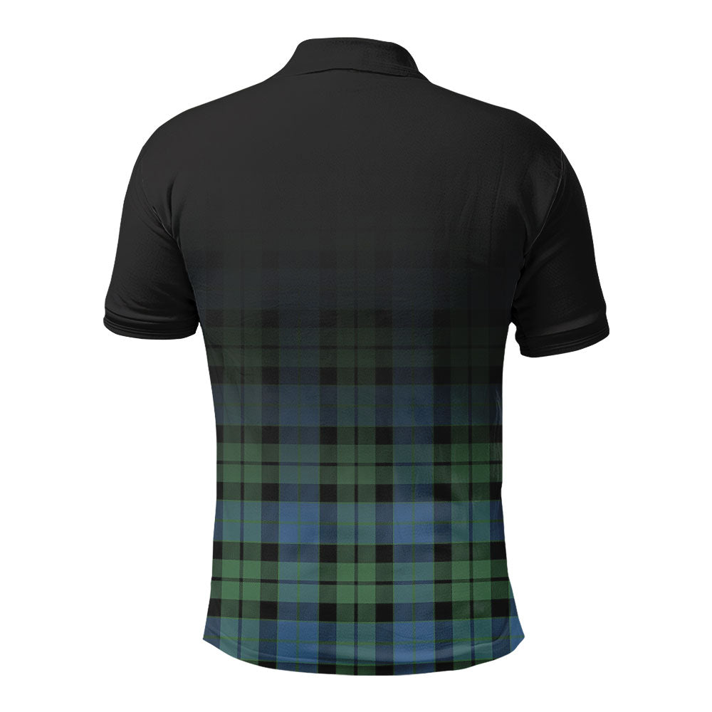 MacKay Ancient Tartan Crest Polo Shirt - Thistle Black Style