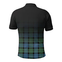 MacKay Ancient Tartan Crest Polo Shirt - Thistle Black Style