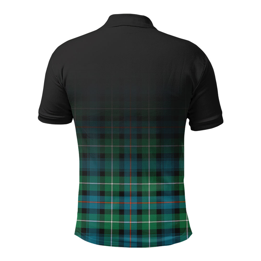 MacKenzie Ancient Tartan Crest Polo Shirt - Thistle Black Style