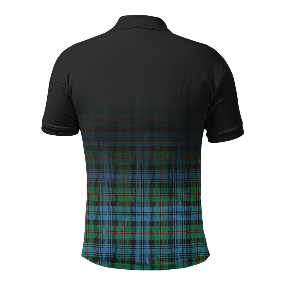 MacKinlay Ancient Tartan Crest Polo Shirt - Thistle Black Style