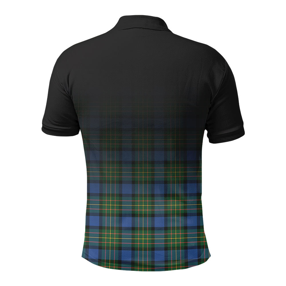 MacLaren Ancient Tartan Crest Polo Shirt - Thistle Black Style