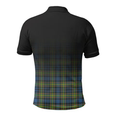 MacLellan Ancient Tartan Crest Polo Shirt - Thistle Black Style