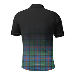 MacPhail Hunting Ancient Tartan Crest Polo Shirt - Thistle Black Style