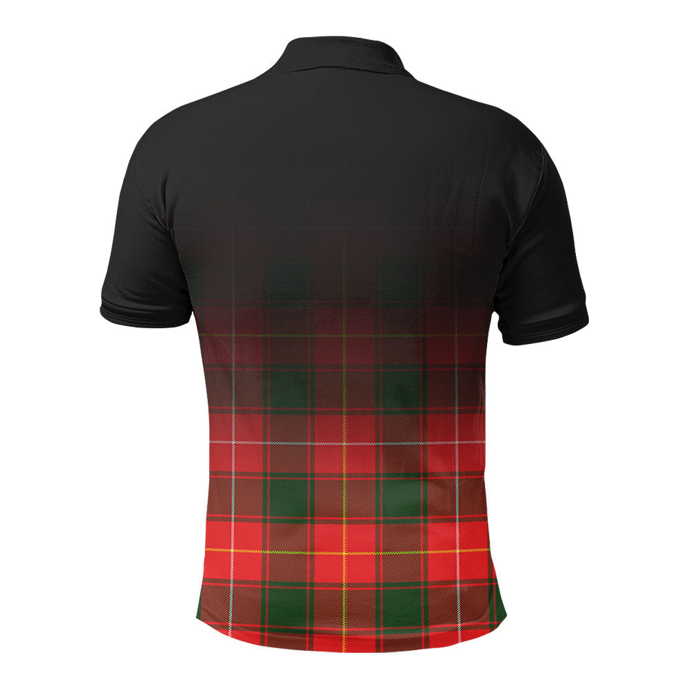 MacPhee Modern Tartan Crest Polo Shirt - Thistle Black Style