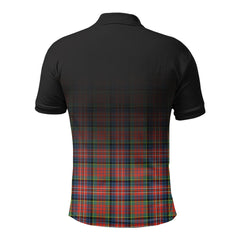 MacPherson Ancient Tartan Crest Polo Shirt - Thistle Black Style