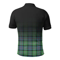 MacThomas Ancient Tartan Crest Polo Shirt - Thistle Black Style