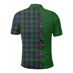 McCormick Tartan Polo Shirt - Lion Rampant And Celtic Thistle Style