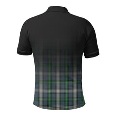 McDowall Tartan Crest Polo Shirt - Thistle Black Style