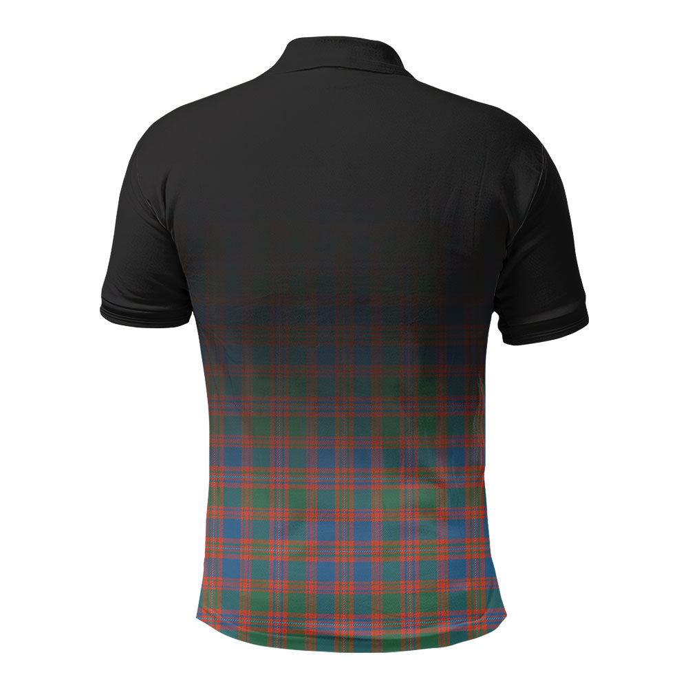 McIntyre Ancient Tartan Crest Polo Shirt - Thistle Black Style