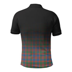 McIntyre Ancient Tartan Crest Polo Shirt - Thistle Black Style