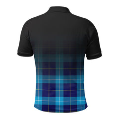 McKerrell Tartan Crest Polo Shirt - Thistle Black Style