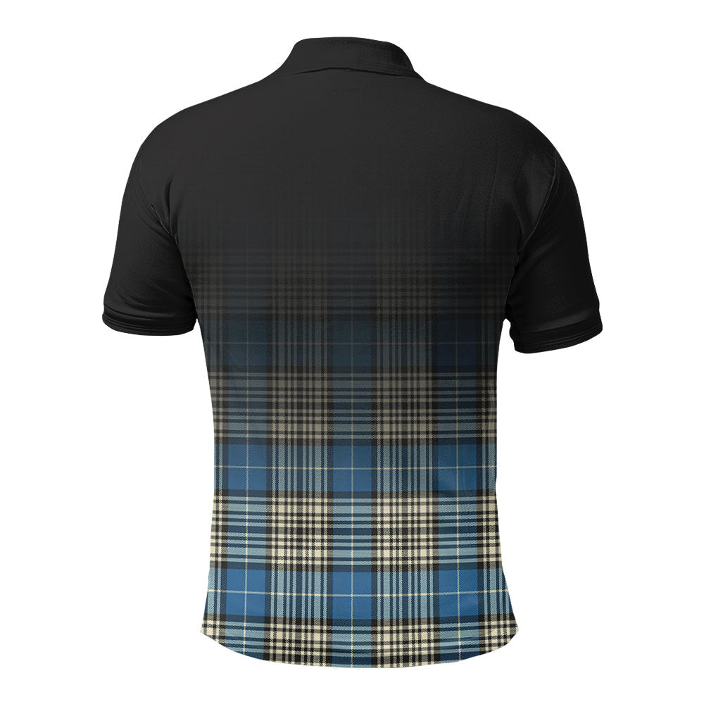 Napier Ancient Tartan Crest Polo Shirt - Thistle Black Style