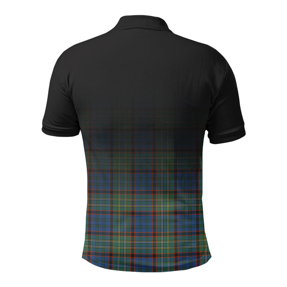 Nicolson Hunting Ancient Tartan Crest Polo Shirt - Thistle Black Style