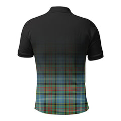 Porterfield Tartan Crest Polo Shirt - Thistle Black Style