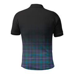 Sandilands Tartan Crest Polo Shirt - Thistle Black Style