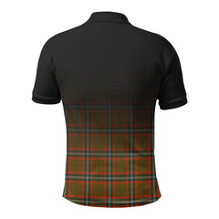 Seton Hunting Modern Tartan Crest Polo Shirt - Thistle Black Style
