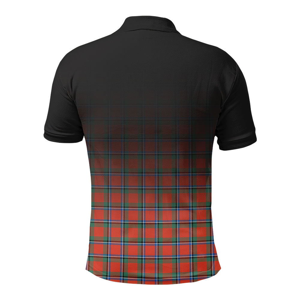 Sinclair Ancient Tartan Crest Polo Shirt - Thistle Black Style