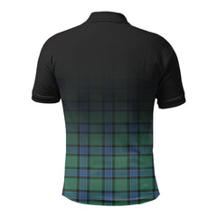 Sinclair Hunting Ancient Tartan Crest Polo Shirt - Thistle Black Style