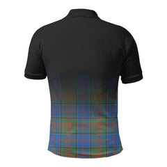 Stewart of Appin Hunting Ancient Tartan Crest Polo Shirt - Thistle Black Style