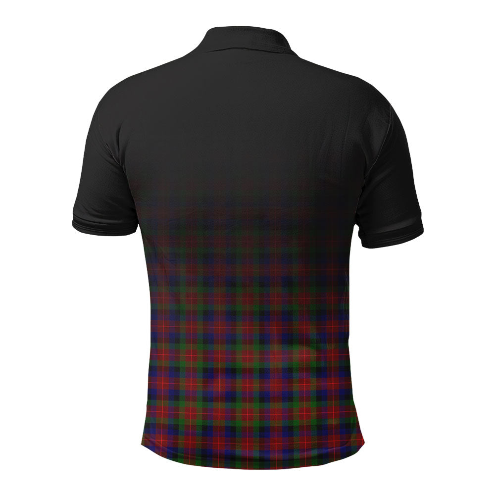 Tennant Tartan Crest Polo Shirt - Thistle Black Style