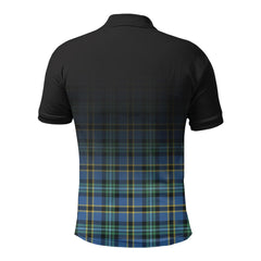 Weir Ancient Tartan Crest Polo Shirt - Thistle Black Style