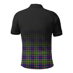 Whitefoord Tartan Crest Polo Shirt - Thistle Black Style