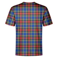 Bethune Modern Tartan Crest T-shirt