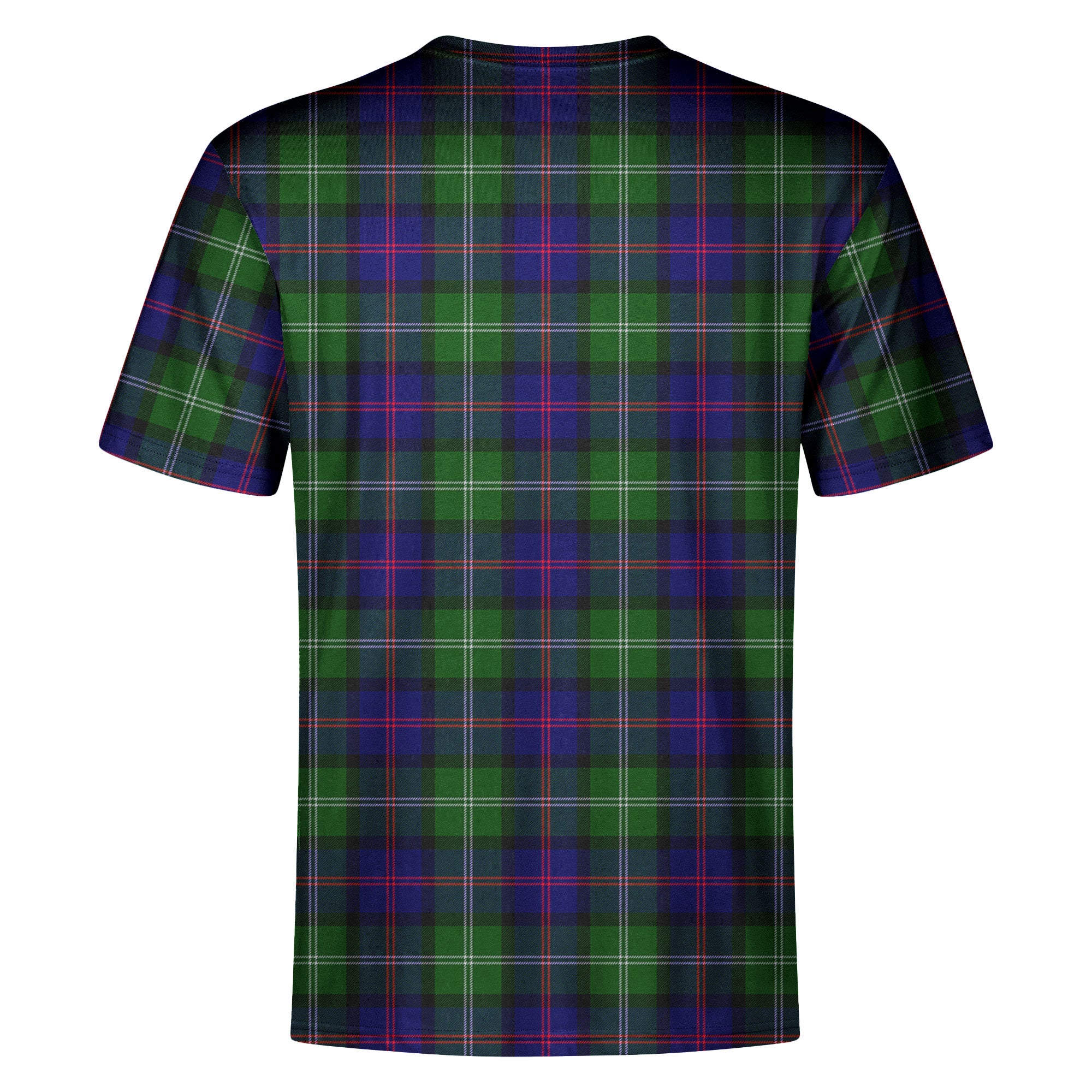 MacThomas Modern Tartan Crest T-shirt