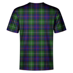 MacThomas Modern Tartan Crest T-shirt