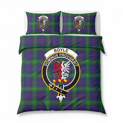 Boyle Tartan Crest Bedding Set