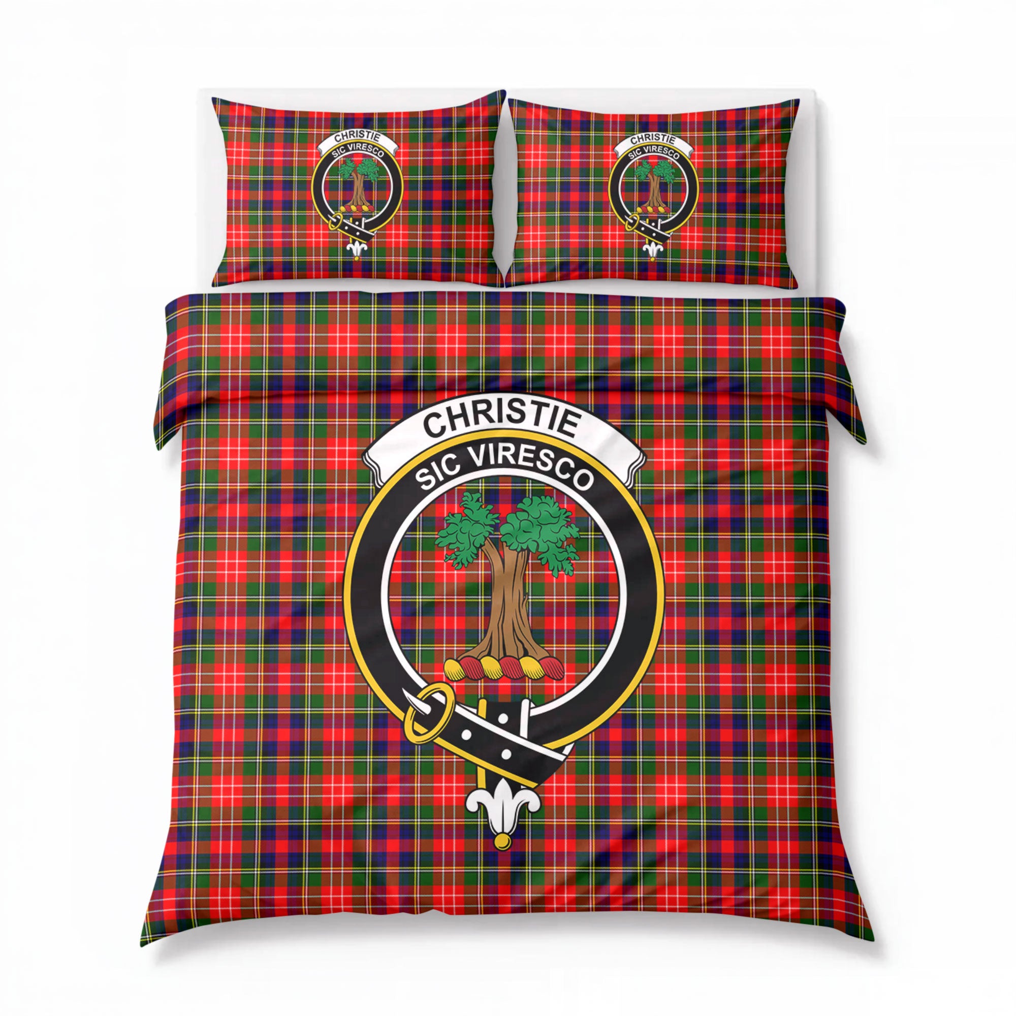 Christie Tartan Crest Bedding Set