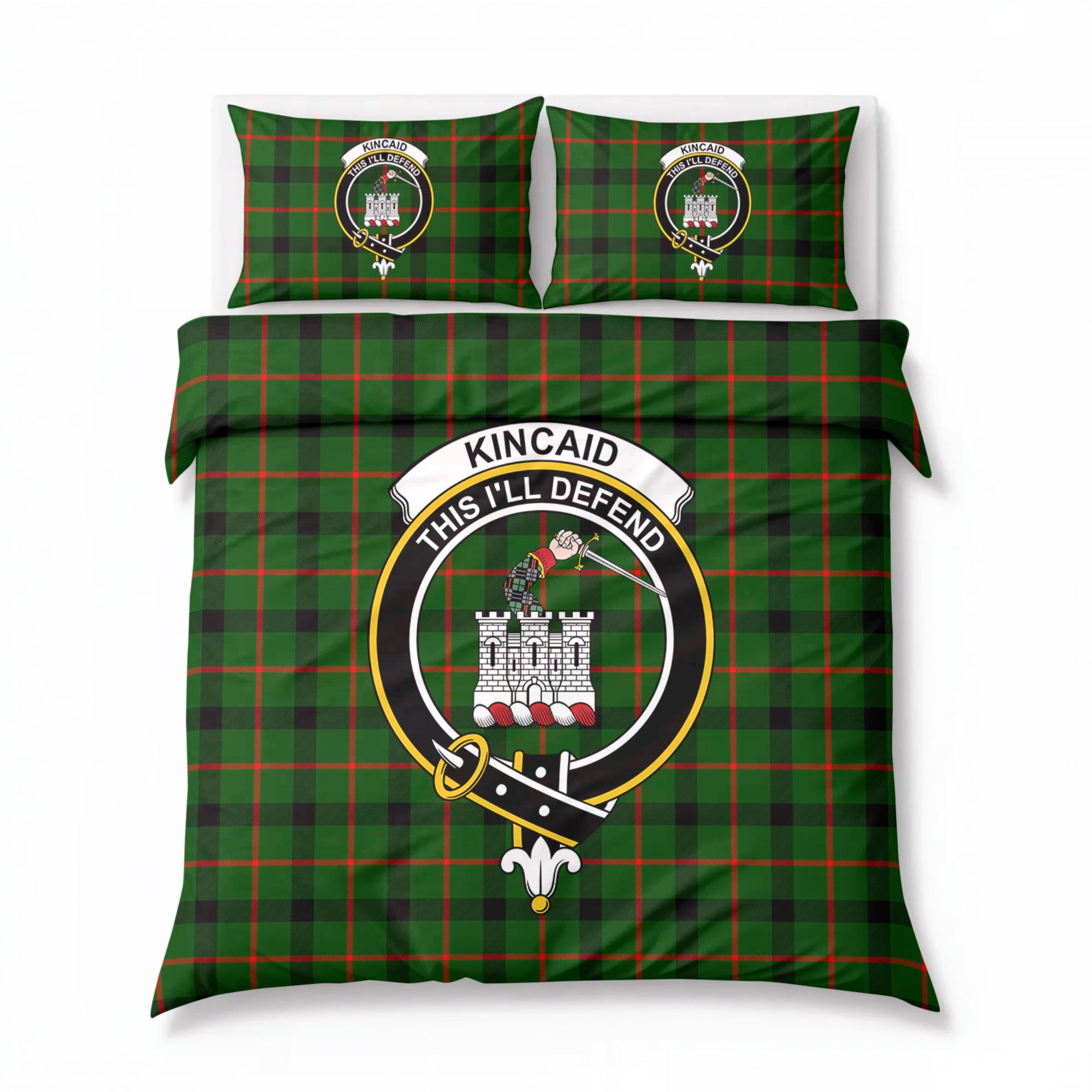 Kincaid Tartan Crest Bedding Set